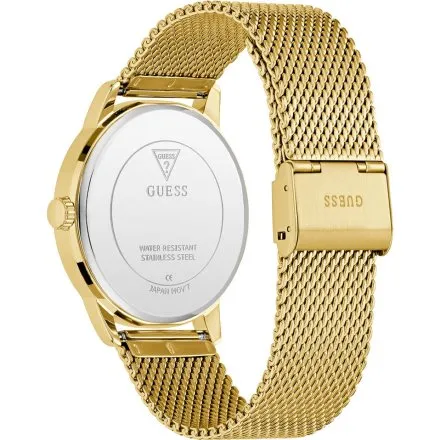 Guess Chandler zegarek męski złoty czarna tarcza GW0974G2