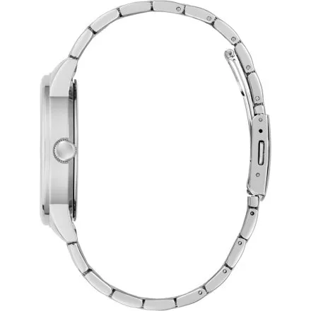 Guess Emerson zegarek męski srebrny czarna tarcza datownik GW0976G1