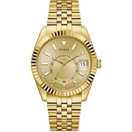 Guess Jaden zegarek męski złoty z funkcją datownika GW0977G2
