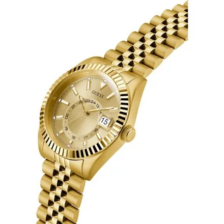 Guess Jaden zegarek męski złoty z funkcją datownika GW0977G2