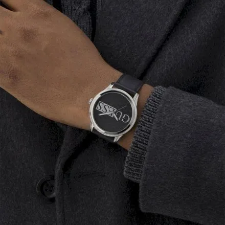 Guess Ore zegarek męski srebrny ZESTAW DWA PASKI GW0981G1 