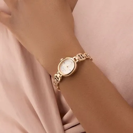 Guess Vivian różowozłoty zegarek damski na bransolecie GW0982L3