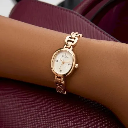 Guess Vivian różowozłoty zegarek damski na bransolecie GW0982L3
