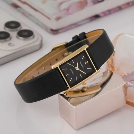 Zegarek damski złoto-czarny Pacific SLA-1604-07A klasyczny prostokątny