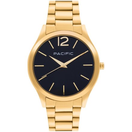 Pacific X6222-13 komplet złoty zegarek + bransoletka elegancki zestaw dla kobiet