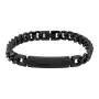 Czarna klasyczna stalowa bransoletka męska Pacific SSM-021-B1