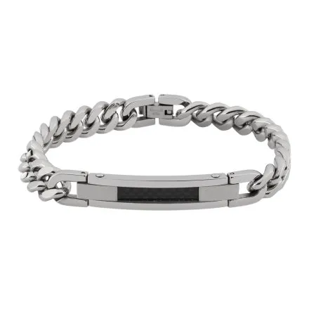 Srebrna klasyczna stalowa bransoletka męska Pacific SSM-021-S1