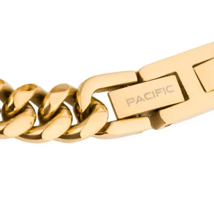 Złota klasyczna bransoletka męska Pacific SSM-023-G1