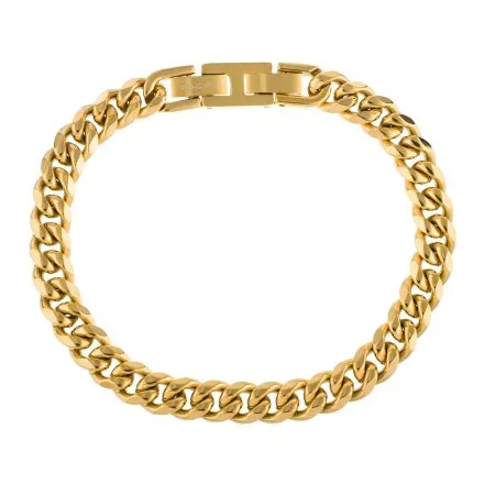 Złota klasyczna bransoletka męska Pacific SSM-023-G1