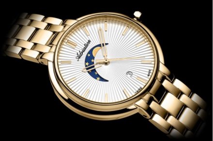 Adriatica Zegarek Damski złoty z datownikiem A3835.1113Q