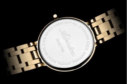 Adriatica Zegarek Damski złoty z datownikiem A3835.1113Q