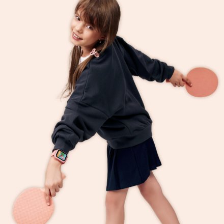 Smartwatch Garett Kids Vibe AI 4G różowy 5904238487419