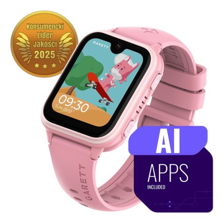 Smartwatch Garett Kids Vibe AI 4G różowy 5904238487419