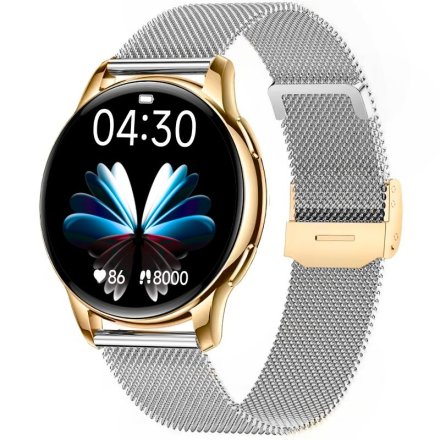 Rubicon RNCF30 smartwatch damski srebrno-złoty SMARUB349