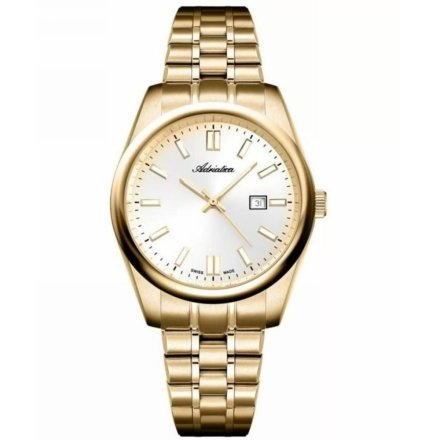 Adriatica Zegarek Damski złoty z datownikiem A3198.1113Q