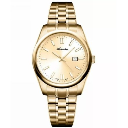 Adriatica Zegarek Damski złoty z datownikiem A3198.1111Q