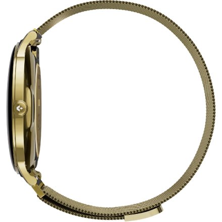 Garett Verona 2 Glow złoty mesh elegancki smartwatch damski + PUDEŁKO
