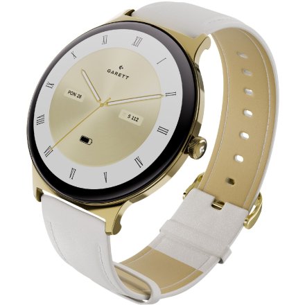 Garett Verona 2 Glow złoty mesh elegancki smartwatch damski + PUDEŁKO