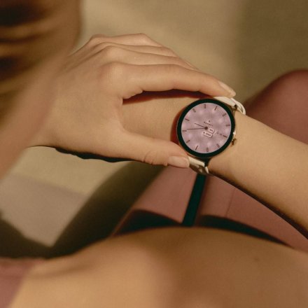 Garett Verona 2 Glow złoty na bransolecie elegancki smartwatch damski + PUDEŁKO