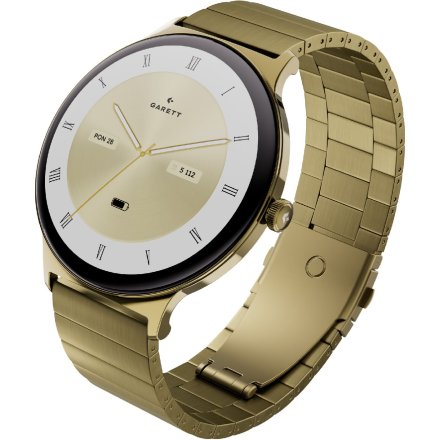 Garett Verona 2 Glow złoty na bransolecie elegancki smartwatch damski + PUDEŁKO