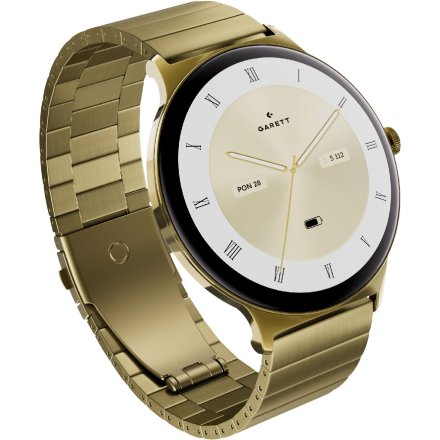Garett Verona 2 Glow złoty na bransolecie elegancki smartwatch damski + PUDEŁKO