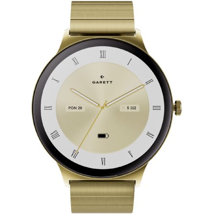 Garett Verona 2 Glow złoty na bransolecie elegancki smartwatch damski + PUDEŁKO