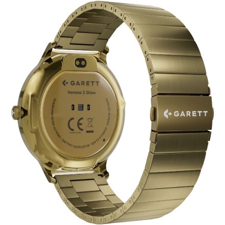 Garett Verona 2 Glow złoty na bransolecie elegancki smartwatch damski + PUDEŁKO