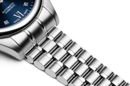 Adriatica Zegarek Damski Automatic Diamonds na srebrnej bransolecie A3198.5185DA