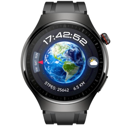 Rubicon RNCF32 czarny smartwatch z pomiarem EKG i cukru SMARUB299