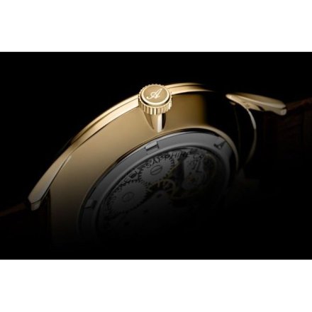 Adriatica Super de Luxe zegarek męski mechaniczny retro złoty brązowy A1230.1261MXLC