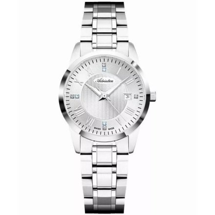 Adriatica Zegarek Damski na srebrnej bransolecie z datownikiem A3837.5163Q