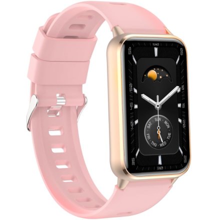 Rubicon RNCF48 różowy elegancki damski smartwatch opaska SMARUB355