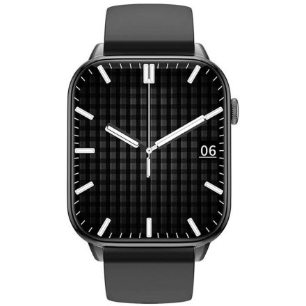 Rubicon RNCF49 czarny elegancki smartwatch AMOLED SMARUB359