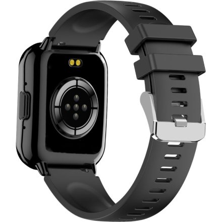 Rubicon RNCF46 czarny stylowy smartwatch na pasku SMARUB378