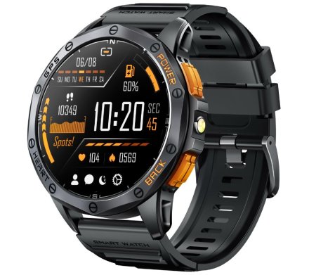 Rubicon RNCF47 czarny smartwatch AMOLED GPS Rozmowy SMARUB380