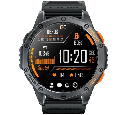 Rubicon RNCF47 czarny smartwatch AMOLED GPS Rozmowy SMARUB380