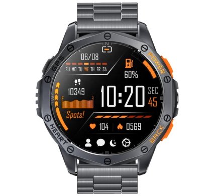 Rubicon RNCF47 czarny smartwatch na bransolecie AMOLED GPS Rozmowy SMARUB381