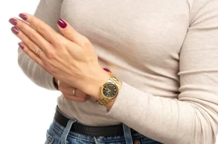 Adriatica Zegarek Damski na złotej bransolecie z datownikiem A3837.1164Q