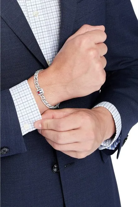 Tommy Hilfiger bransoletka męska srebrna 2790645