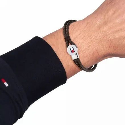 Tommy Hilfiger bransoletka męska brązowa 2790655