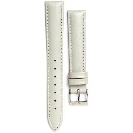 Adriatica biały pasek skórzany 16 mm ze srebrną sprzączką