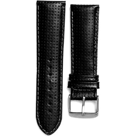 Adriatica czarny pasek skórzany 22 mm z czarną sprzączką