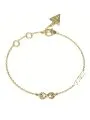Złota bransoletka nieskończoność GUESS ENDLESS DREAM JUBB03265JW (L)