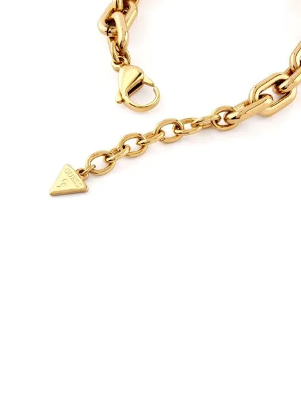 Guess BELOVED bransoletka złota damska serce z kryształkami JUBB05016JW (S)