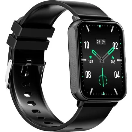 GRAVITY GT17-7 prostokątny czarny smartwatch do rozmów