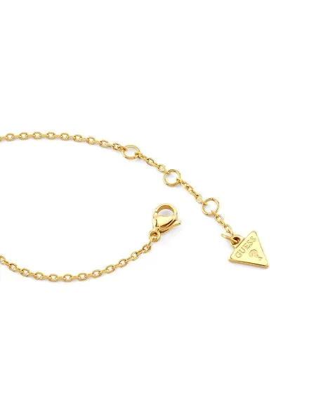Złota bransoletka Guess literka G CRYSTAL JUBB05442JW (S)