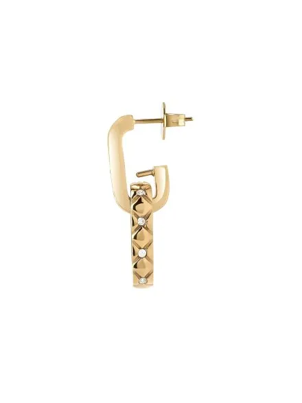 Guess Stylish Guess złote kolczyki kryształki JUBE04582JW