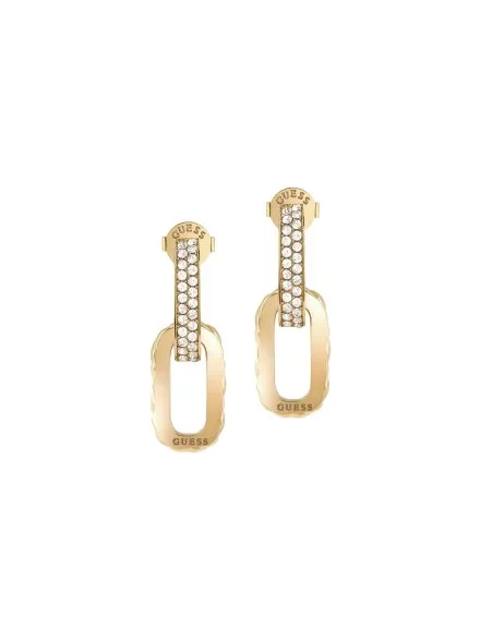 Guess Stylish Guess złote kolczyki kryształki JUBE04582JW