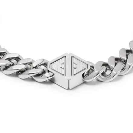 Męska bransoletka Emporio Armani TREND łańcuszek z logo EGS3132040