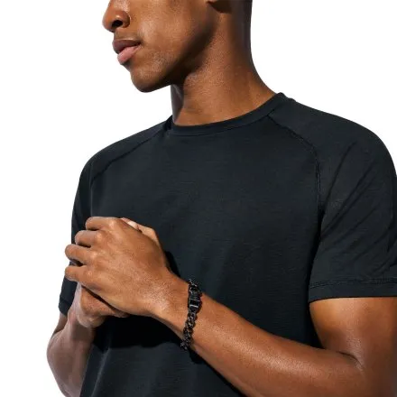 Biżuteria Armani Exchange czarna męska bransoletka AXG0156001